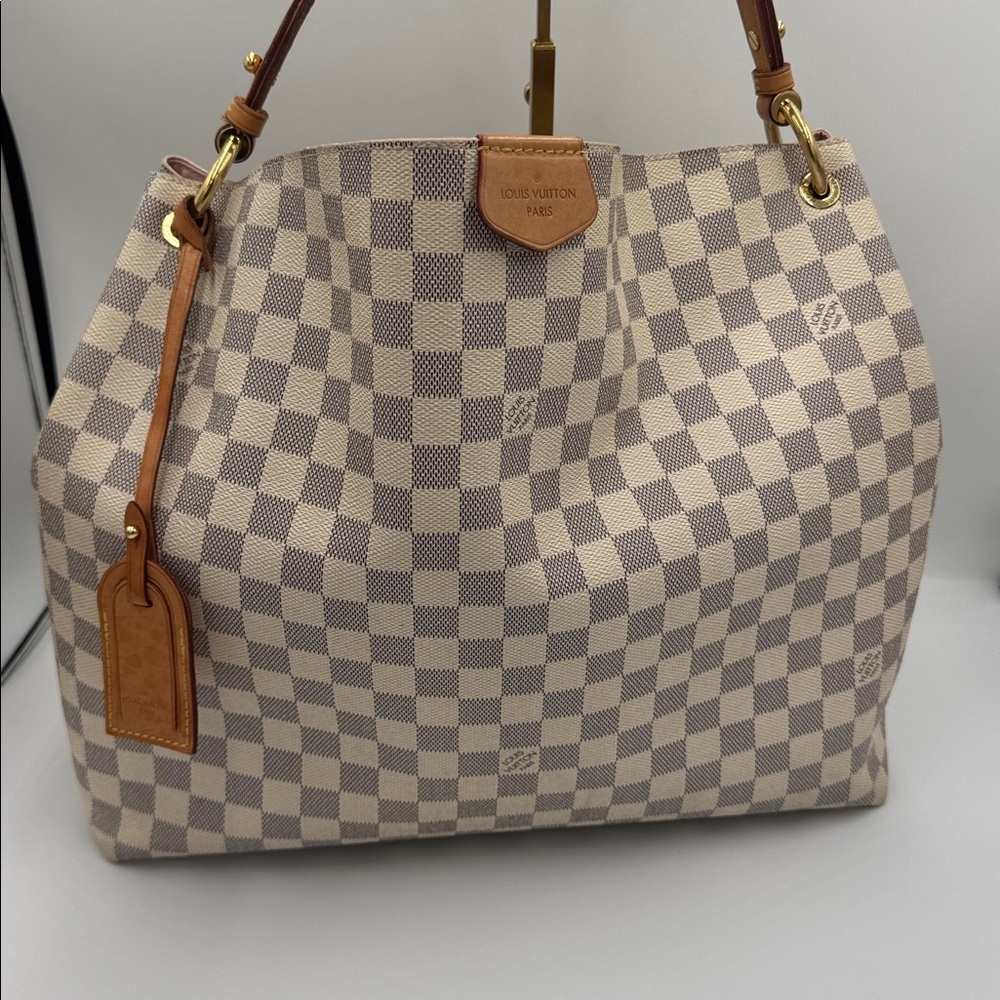 Authentic Louis Vuitton Azur Graceful Ballerina Pink MM shoulder bag